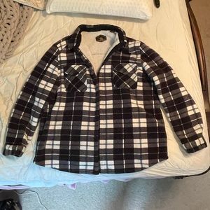 oversized flannel jacket